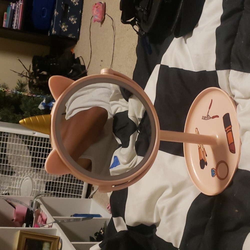 cute indie kidcore unicorn mirror